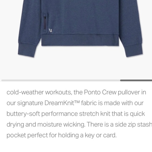 Vuori blue Crew Neck Sweatshirt Men’s Large - Picture 3 of 12